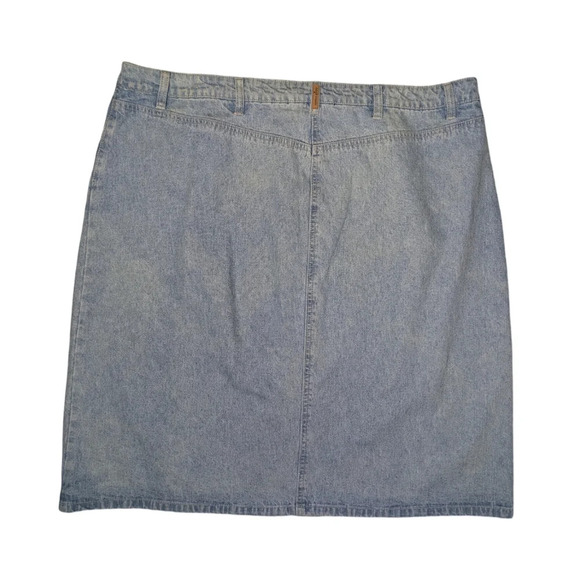 Cotton Ginny Y2K Butterfly Embroidery Denim Skirt - Picture 15 of 15